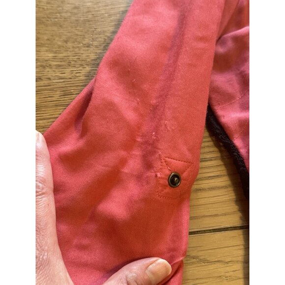 ROAR‎ Western Embroidered Rhinestone Pearl Snap Shirt Roll Tab Sleeves M Country - Picture 16 of 16